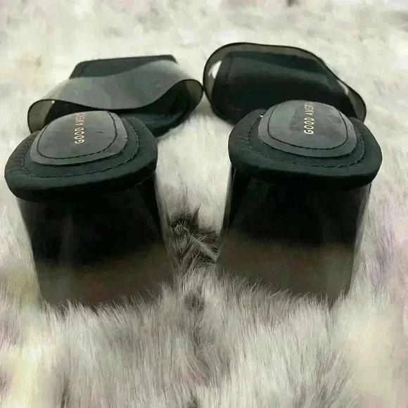 Good American Slide Block Heel Ombre black sz 8 - Picture 4 of 8